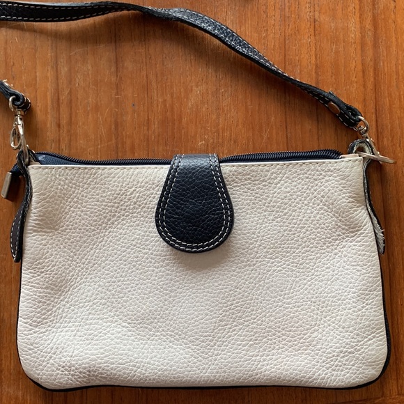 Vera Pelle white pebbled Italian leather bag - Picture 2 of 7